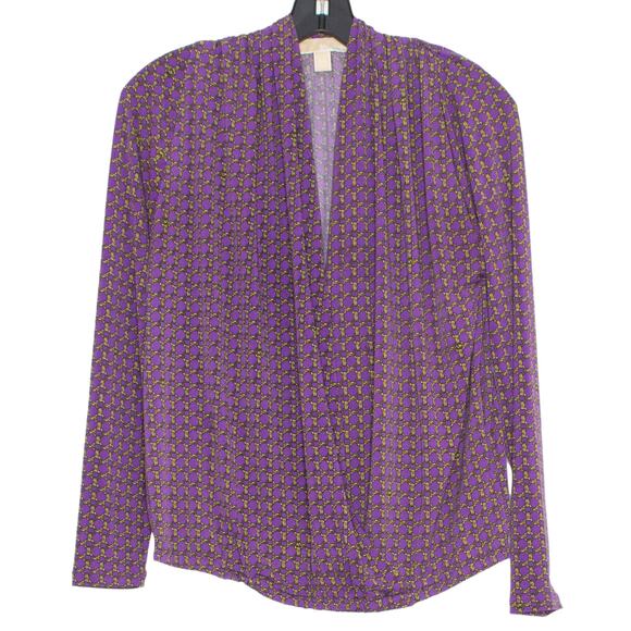 Michael Kors Top Chain Y2K Retro Preppy Dark Academia Business Casual Purple PM - Picture 1 of 5